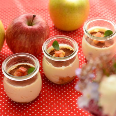 りんごのレシピ　はちみつりんごのティラミス風スイーツ