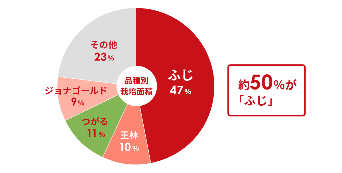 令和6年 青森りんごの品種別栽培面積
